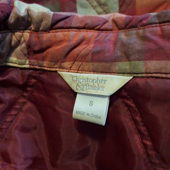 Christopher &Banks plaid vest small - Picture 5 of 5